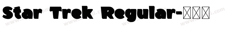 Star Trek Regular字体转换